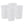 Rubbermaid 13.25 Gallon Rectangular Spring-Top Lid Wastebasket, White (4-Pack)