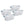 Rubbermaid Small Laundry Basket 2.1 Bushel Hip-Hugger Plastic Bin, White, 4 Pack