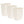 Rubbermaid 21 Quart Rectangular Kitchen Wastebasket Trash Can, Bisque (3 Pack)