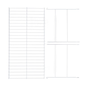 Rubbermaid 24 In Universal Closet Steel Wire Added Storage Hanging Shelf, White