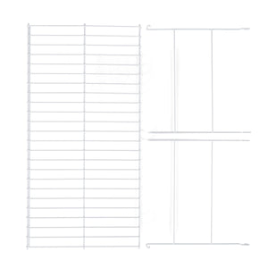 Rubbermaid 24" Universal Closet Steel Wire Added Storage Hanging Shelf (2 Pack)