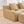 Armless Sofa With Pillow Teddy Fabric - Camel