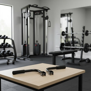Total Gym Upper Body Press Up Bar Attachments for Home Workout Machines, Black - TRAPSKI