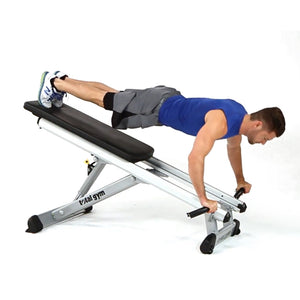 Total Gym Upper Body Press Up Bar Attachments for Home Workout Machines, Black - TRAPSKI