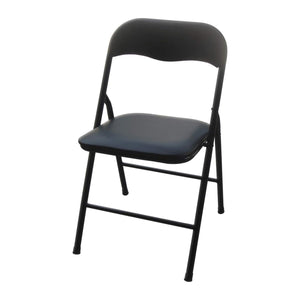Plastic Development Group 34" Portable Folding Card Table & 4 Chairs Set, Black
