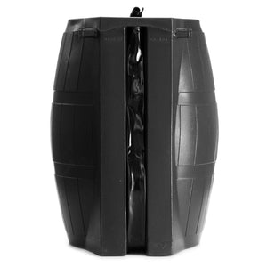 FCMP Outdoor RC4000-BLK 50-Gallon BPA Free Home Rain Water Catcher Barrel, Black