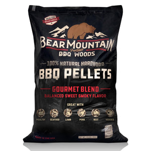 Bear Mountain BBQ All-Natural Hardwood Gourmet Blend Smoker Pellets, 20 Pounds - TRAPSKI