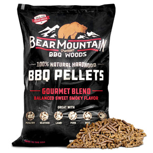 Bear Mountain BBQ All-Natural Hardwood Gourmet Blend Smoker Pellets, 20 Pounds