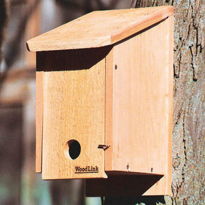 Woodlink Kiln-Dried Cedar Wood Birdhouse Winter Roosting and Shelter Box, Brown - TRAPSKI