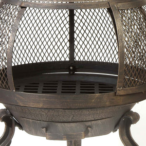 Kay Home Products 30199 Sonora Outdoor Wood Burning Metal Chimenea Fireplace - TRAPSKI