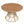 5-Piece Outdoor Dining Set: Teak Finish Round Acacia Wood Table & 4 Wicker Armchairs