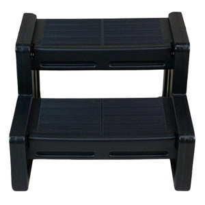 Vinyl Works 22 Inch Junior Resin Multi Purpose Home Spa and Hot Tub Steps, Black - TRAPSKI
