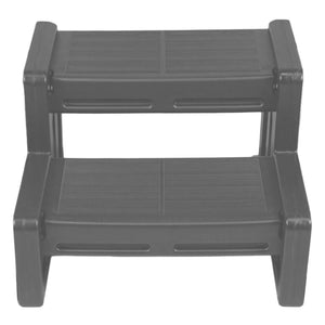 Vinyl Works 22 Inch Junior Resin Multi Purpose Home Spa and Hot Tub Steps, Gray - TRAPSKI