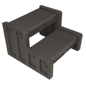 Vinyl Works 22 Inch Junior Resin Multi Purpose Home Spa and Hot Tub Steps, Mocha - TRAPSKI