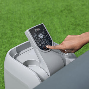 Coleman SaluSpa 4 Person Portable Inflatable Square Hot Tub & 12 Bestway Filters