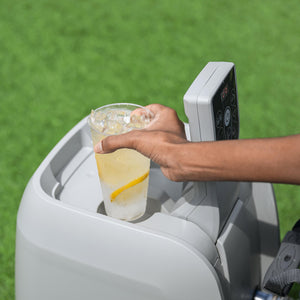 Coleman SaluSpa 4 Person Portable Inflatable Square Hot Tub & 12 Bestway Filters