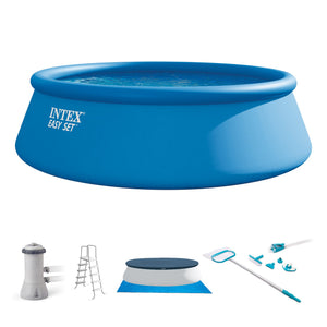 INTEX 15'x48" Inflatable Pool with Ladder, Pump and Deluxe Pool Maintenance Kit