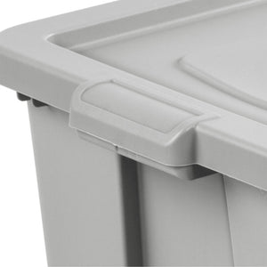 Sterilite 30 Gallon Tuff1 Storage Tote, Stackable Plastic Bin with Lid, 4 Pack