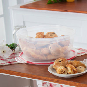 Sterilite Ultra Seal 8.10 Quart Plastic Food Storage Bowl Container, 2 Pack