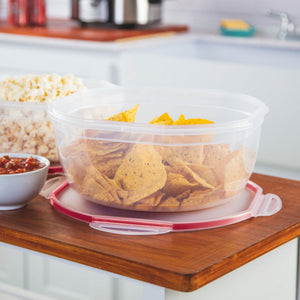 Sterilite Ultra Seal 8.10 Quart Plastic Food Storage Bowl Container, 6 Pack