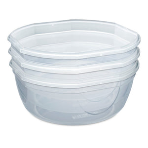 Sterilite Ultra Seal 8.10 Quart Plastic Food Storage Bowl Container, 6 Pack