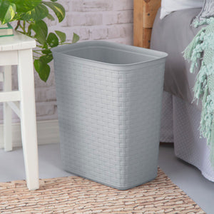 Sterilite Weave 5.8 Gallon Plastic Home/Office Wastebasket Trash Can (12 Pack)
