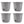 Suncast 300 Foot Heavy Duty 5 Gallon Decorative Garden Hose Pot, Gray (4 Pack)