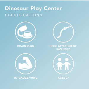 Intex Dinoland Kiddie Swimming Pool and Dinosaur Kiddie Inflatable Swimming Pool