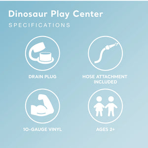 Intex Dinoland Kiddie Swimming Pool and Dinosaur Kiddie Inflatable Swimming Pool