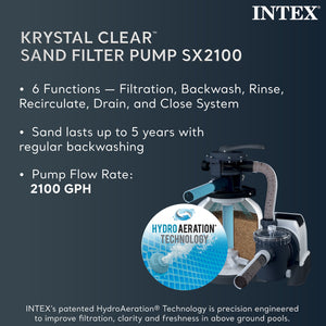 Intex 24ft x 12ft x 52in Ultra XTR Rectangular Pool, Filter, Vacuum, & Skimmer