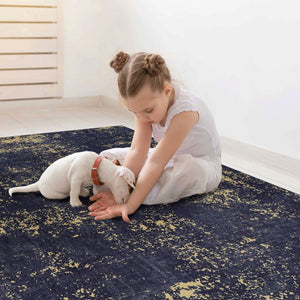 Maval - Abstract Washable Area Rug