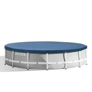 Intex 15’ x 42” Prism Frame Above Ground Swimming Pool Set and Pool Filter Pump