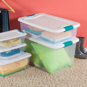 Sterilite 6 Sets of 32 Quart Latch Lid Tote & 12 Sets of 15 Quart Latch Lid Tote