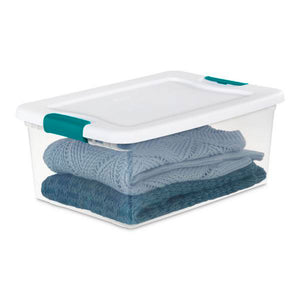 Sterilite 6 Sets of 32 Quart Latch Lid Tote & 12 Sets of 15 Quart Latch Lid Tote