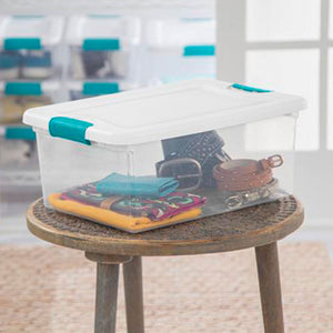 Sterilite 6 Sets of 32 Quart Latch Lid Tote & 12 Sets of 15 Quart Latch Lid Tote