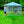 Lucky Dog 10' x 10' Chain Link Dog Kennel (2 Pack) & Waterproof Roof Cover