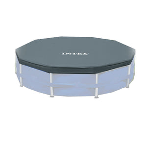 Intex 12 Foot x 30 In. Above Ground Pool & Intex 12 Foot Round Pool Cover