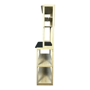 31.5" Baker's Rack in White and Black