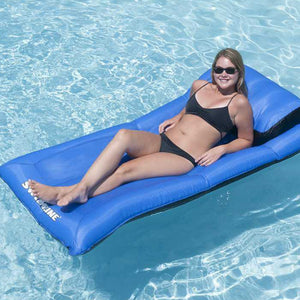 Swimline 9057 Swimming Pool Inflatable Fabric Covered Air Mattress (3 Pack) - TRAPSKI
