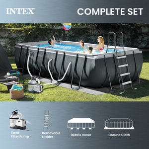 Intex 18ft x 9ft x 52in Ultra XTR Frame Pool, Cooler (2 Pack), & Float (4 Pack)