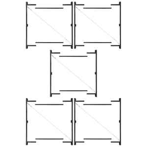 Adjust-A-Gate Steel Frame Gate Kit, 36"-60" Wide Opening Up To 7' High (5 Pack)