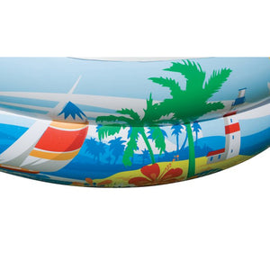 Intex 8.5’x5.25’x18” Seaside Paradise Inflatable Kiddie Pool & Electric Air Pump