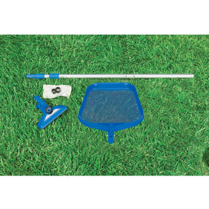 Intex 12' x 2.5' Round Pool w/ Filter Pump & Pool Cleaning Kit w/ Vacuum & Pole