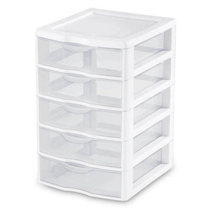 Sterilite 5 Drawer Desk Storage Bin, 4 Pack & 3 Drawer Desk Storage Bin, 4 Pack - TRAPSKI