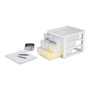 Sterilite 5 Drawer Desk Storage Bin, 4 Pack & 3 Drawer Desk Storage Bin, 4 Pack - TRAPSKI