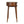 Solid Wood Chestnut Rounded Writing Desk, 1-Drawer, 1 Open-Slot