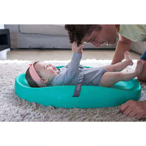 Bumbo Baby Infant Soft Foam Comfortable Changing Pad with Restrain Belt, Aqua