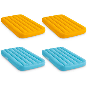 Intex Cozy Kidz Bright & Fun-Colored Inflatable Air Bed w/ Carry Bag (4 Pack)