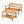 2-Piece Outdoor Teak Acacia Wood Conversation Set