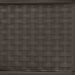 Sterilite 3 Drawer Wide Weave Storage Tower, Plastic Organizer Drawers, Brown